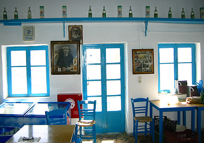 Kaféer i Grekland. Tholaria på Amorgos. 