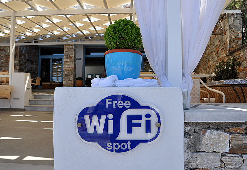 WiFi finns överallt i Grekland.