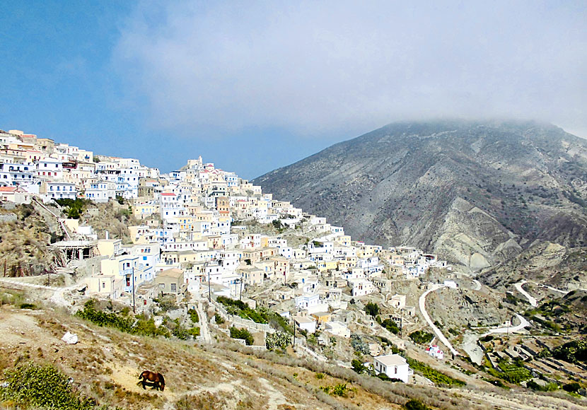 Olympos är en av många fina byar på Karpathos i Dodekaneserna.
