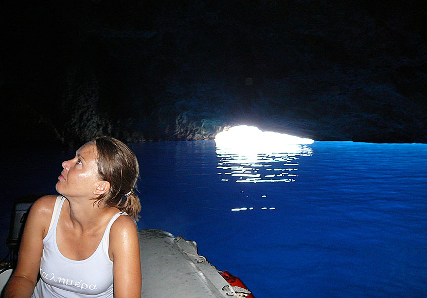Blå Grottan på Kastellorizo i Grekland.