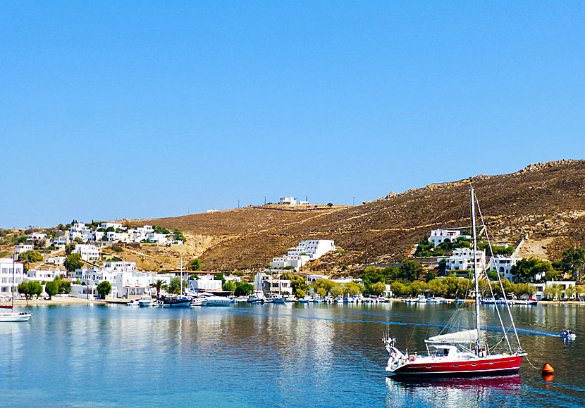 Den lilla byn Grikos med sandstrand och bra grekiska restauranger är Kalimeras favoritby på Patmos.