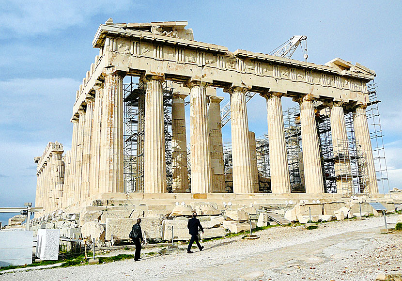 Parthenon. Akropolis. Ateena.   Kreikka.