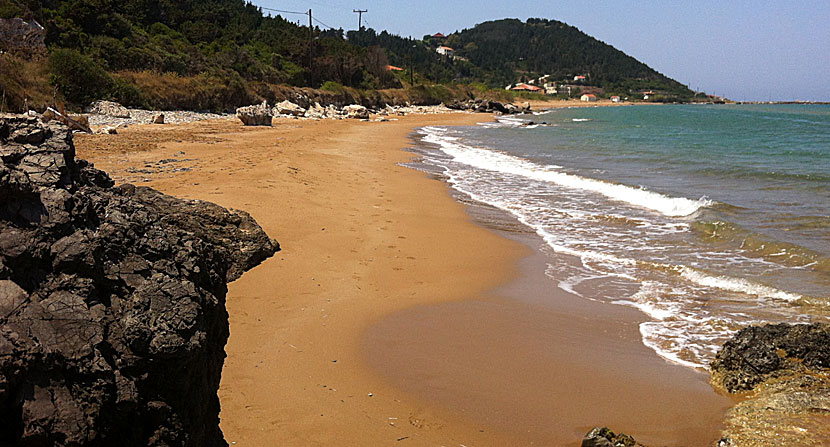 Portello beach på Mathraki norr om Korfu i Grekland.