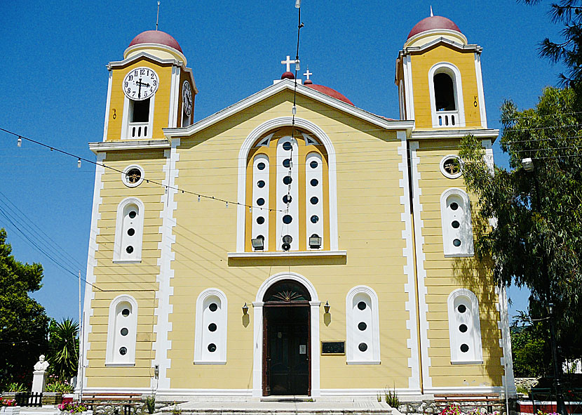 Vackra Sotiris church i byn Stavros på Ithaka.
