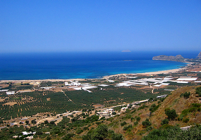 Stranden Falassarna på Kreta.