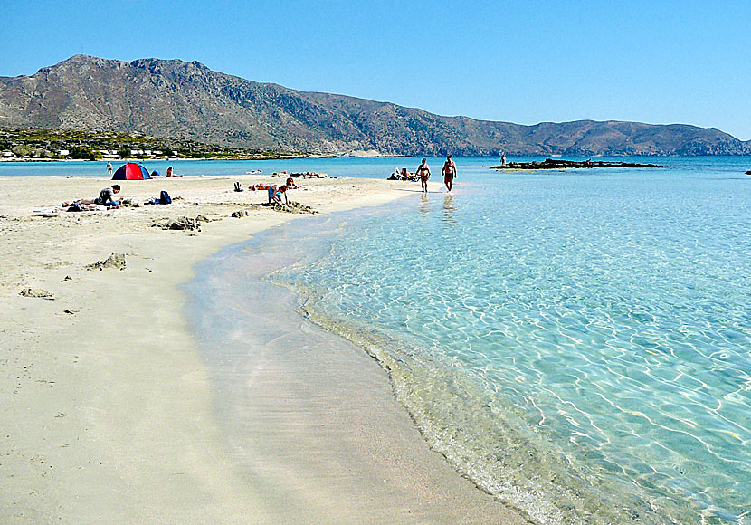 Elafonissi söder om Chania på Kreta kallas för Greklands Maldiverna.