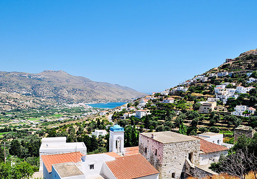 Genuina byar på Andros i Grekland.