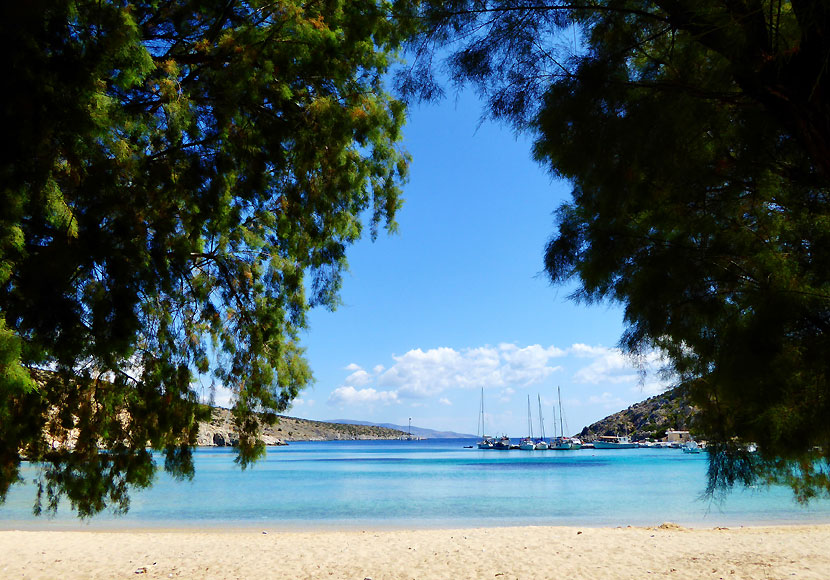 Agios Georgios beach. Iraklia Kreikka.