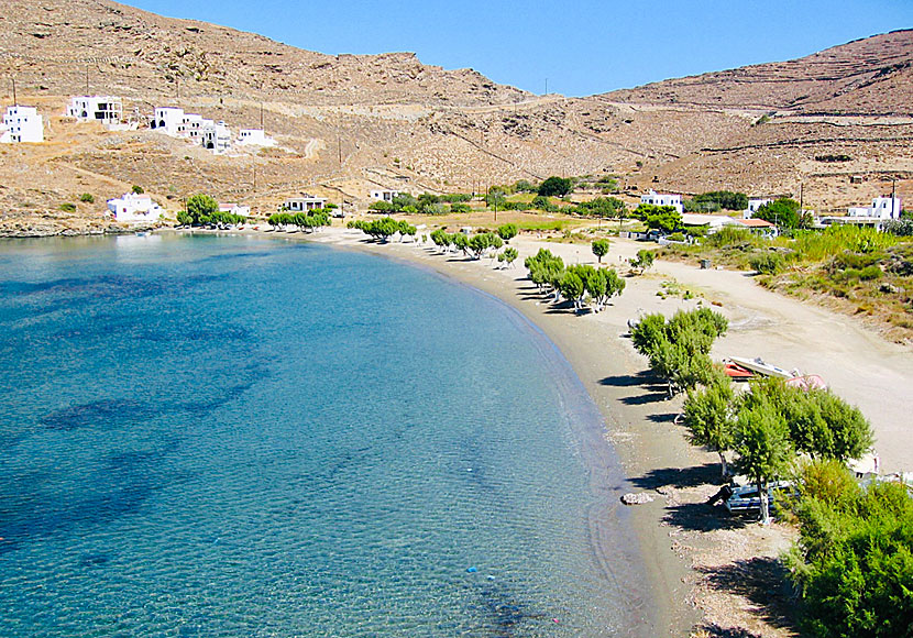 Episkopi beach på ön Kithnos i Kykladerna. 