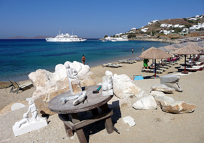 Agios Ioannis (Shirley Valentine beach) är en av de minst exploaterade stränderna på Mykonos i Grekland.