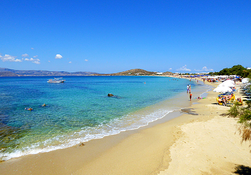 Agios Prokopios är Naxos populäraste turistort och bjuder på en mycket fin sandstrand. 
