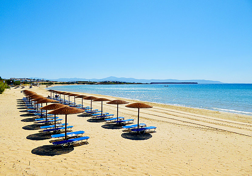 Golden beach. Paros. Kreikka.