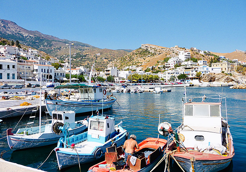 
Agios Kirikos är Ikarias huvudstad och öns största hamn. Den andra hamnen heter Evdilos.