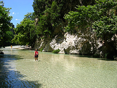 Floden Styx nära Parga i Grekland.
