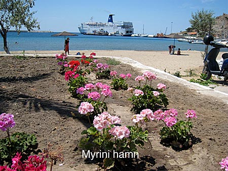 Myrini hamn på Limnos.