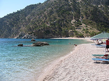 Apela beach på Karpathos. 