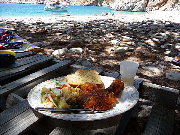 Lunch. Agios Sergios. Tilos