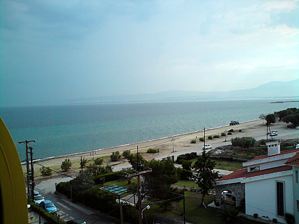 Agia Triada Beach. Thessaloniki. Grekland.