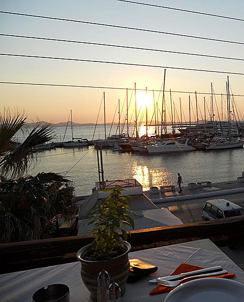 A meal with a view. Naxos.