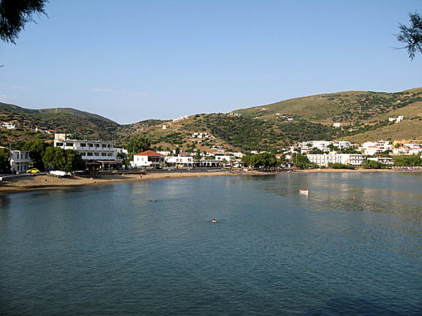 Stranden i Batsi på Andros.
