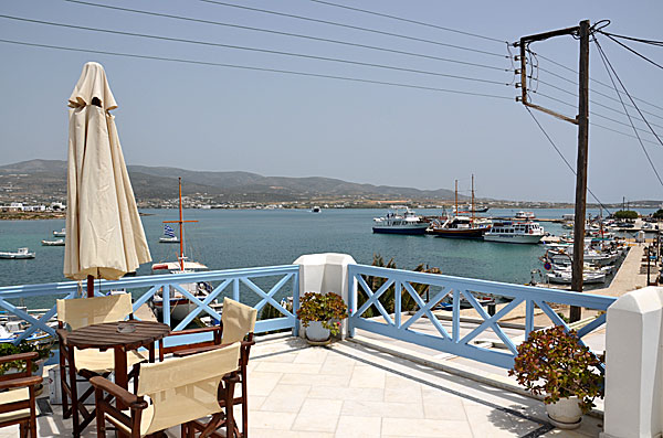 Utsikt från Hotel Mantalena på Antiparos.