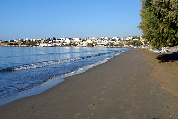 Stranden i Makrigialos på Kreta.