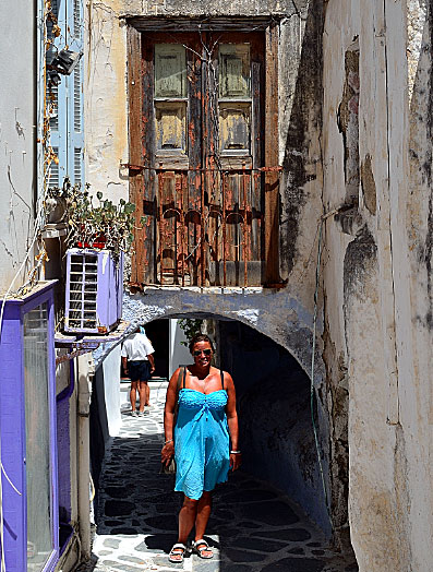 Gränd i gamla stan. Naxos.