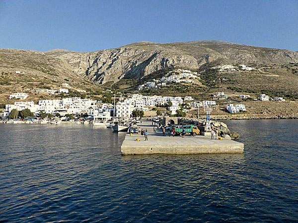 Hamnen i Egiali på Amorgos.
